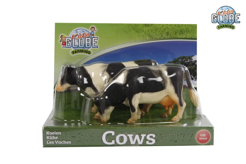 Kids Globe Farming 2pc Cow Set 1:32