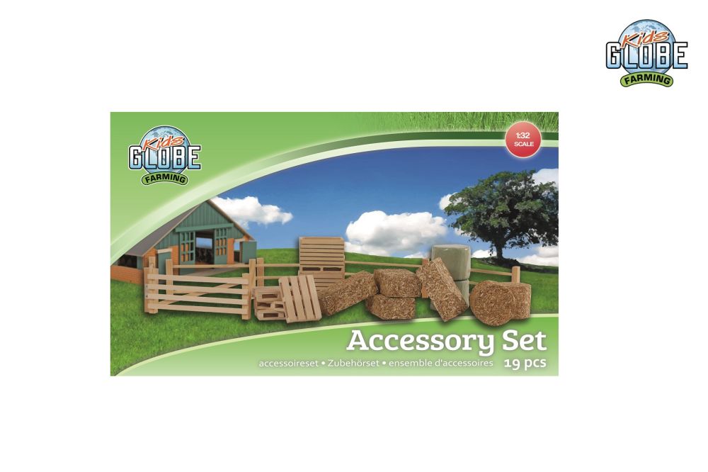 FARM ACCESSORIES SET 19 PIECES 1:32